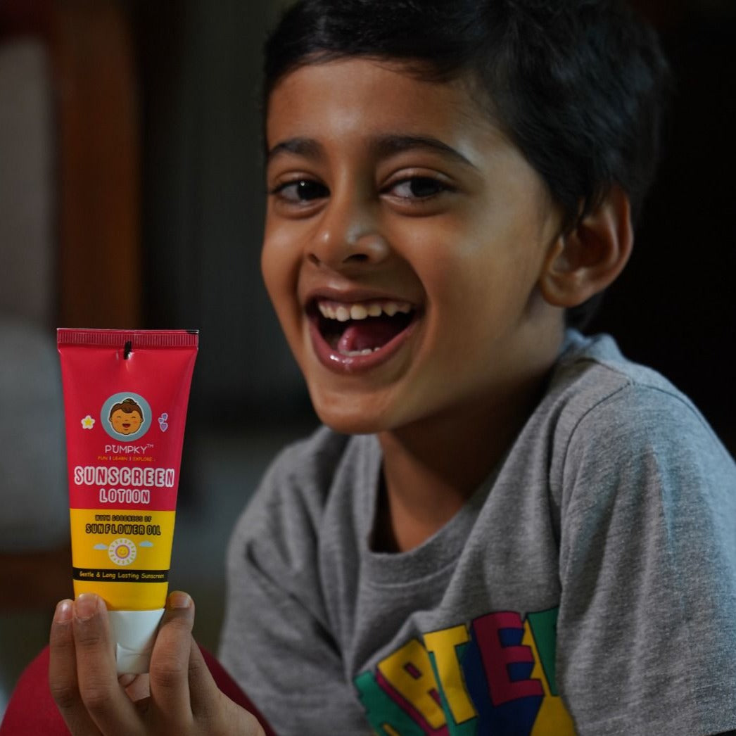 Pumpky Sunscreen Lotion with Sunflower Oil - Green Pharmacy Store