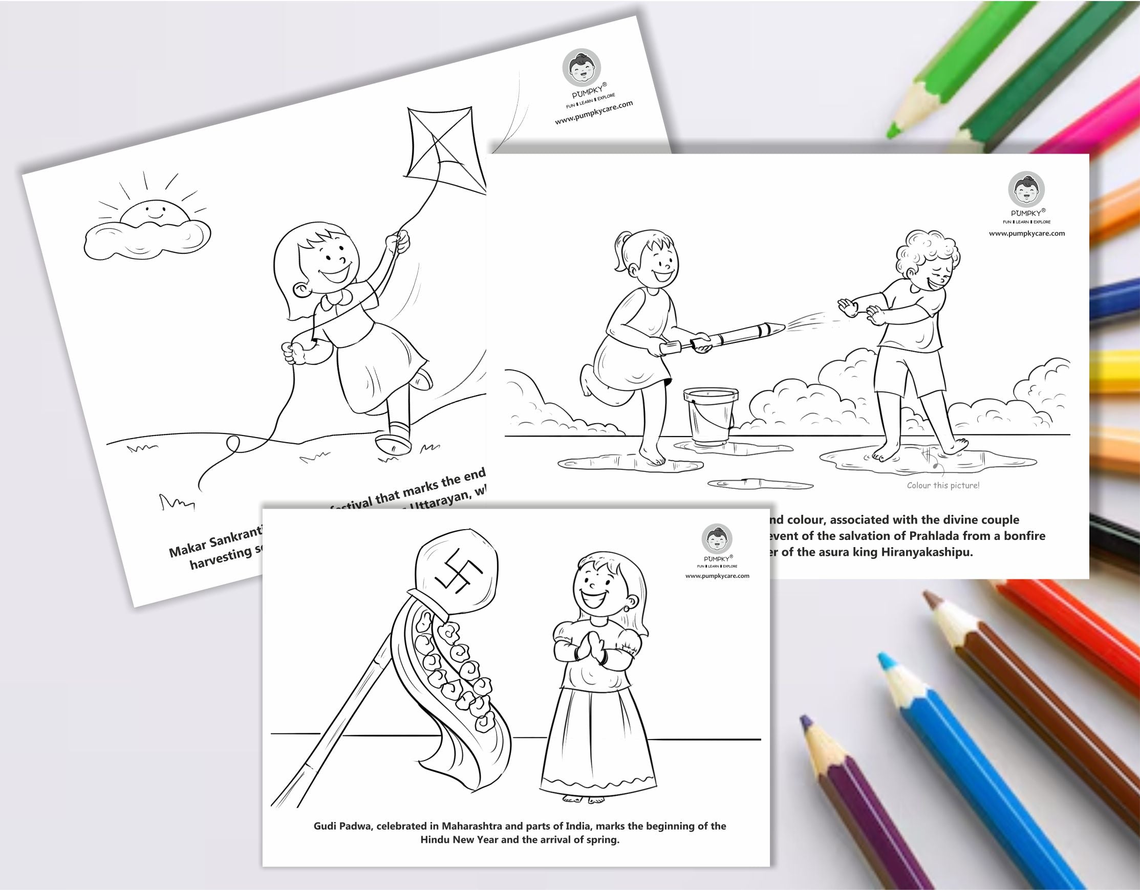 Pumpky Kid's Colouring Book - Green Pharmacy Store