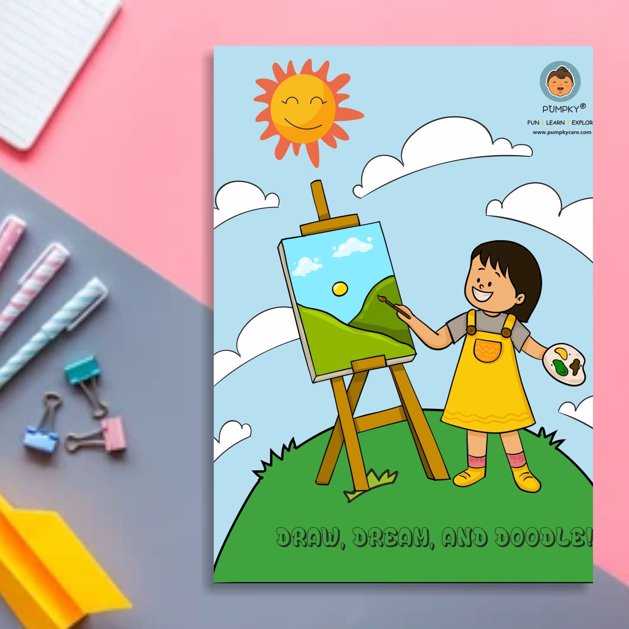 Pumpky Kids A3 Notebooks - Green Pharmacy Store