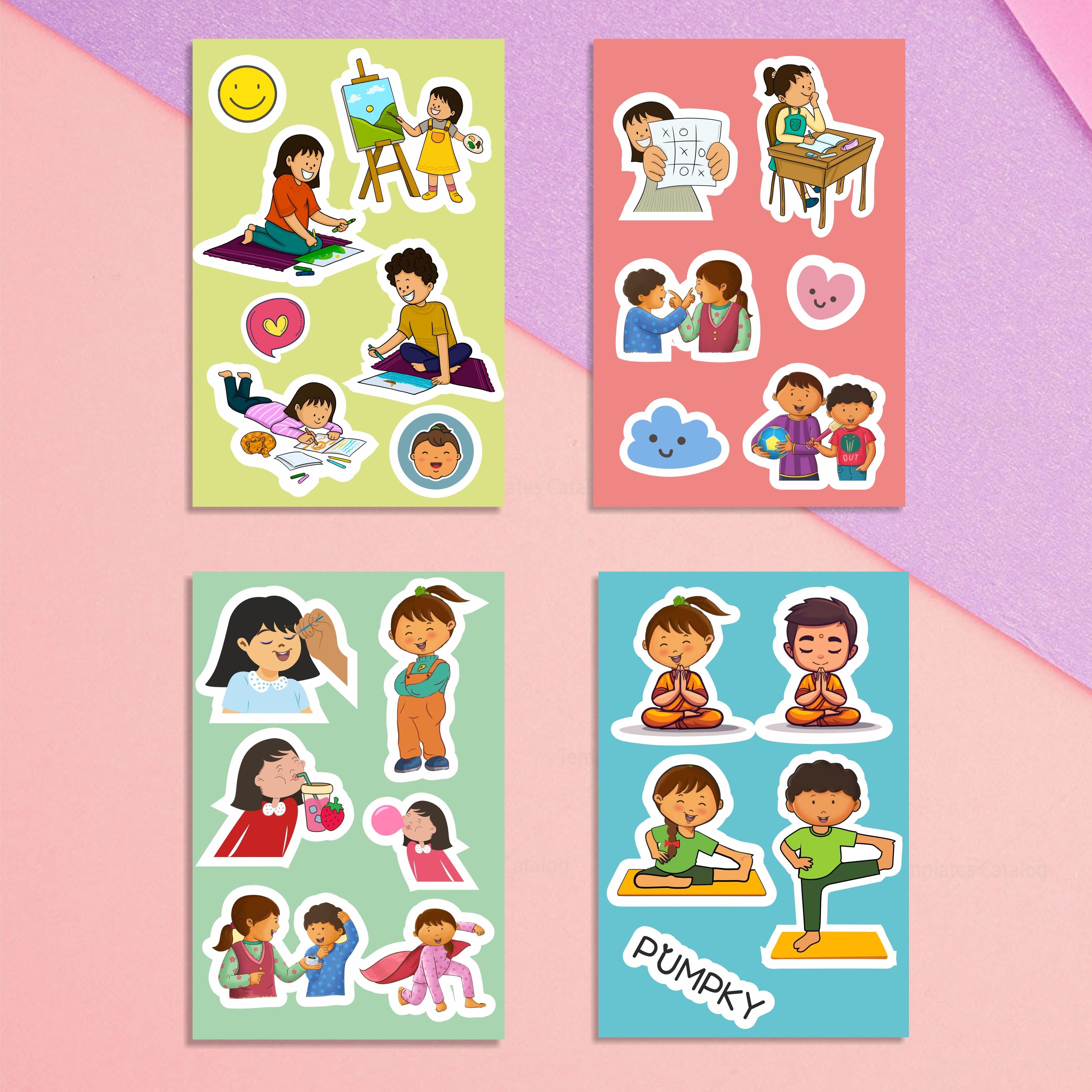 Pumpky Fun Stickers for Kids - Green Pharmacy Store