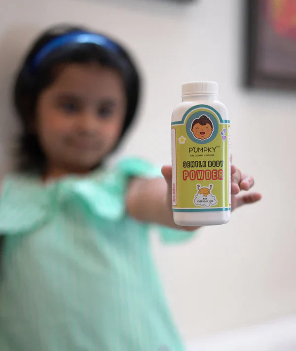 Kids-Friendly Pumpky Gentle Body Powder